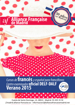 Alliance Française Verano 2015