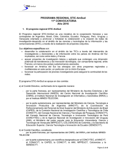 ES_Bases SticAmsud_2016 - Ministerio de Ciencia, Tecnología e
