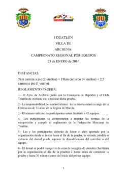 Reglamento - Federación de Murcia