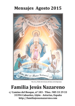2015.08 Agosto - Grupo de oración Familia Jesús Nazareno
