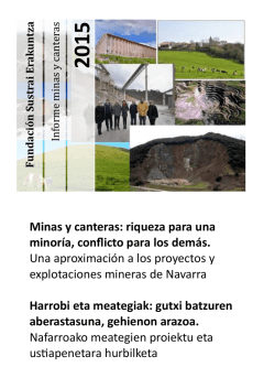 Informe Minas y Canteras 2015
