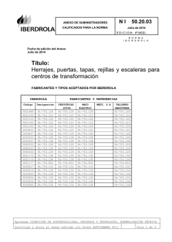 T&iacute;tulo: Herrajes, puertas, tapas, rejillas y escaleras