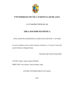 universidad técnica particular de loja área sociohumanística
