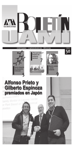 Bolet&iacute;n 50 - UAM Iztapalapa - Universidad Aut&oacute;noma Metropolitana