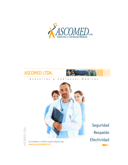 Presentación pdf - Ascomed, asesorias y cobranzas medicas