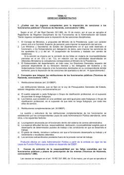 1 TEMA 12 DERECHO ADMINISTRATIVO 1. &iquest;Cu&aacute;les