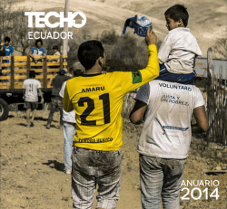 Anuario TECHO Ecuador 2014