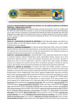 ACTA DE III REUNION DE GABINETE 2014-2015