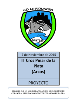 II Cros Pinar de la Plata (Arcos) PROYECTO