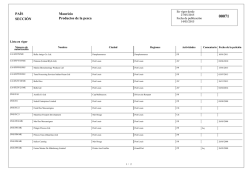 PAÍS SECCIÓN Mauricio Productos de la pesca