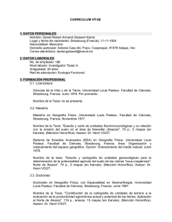 Curr&iacute;culum en extenso