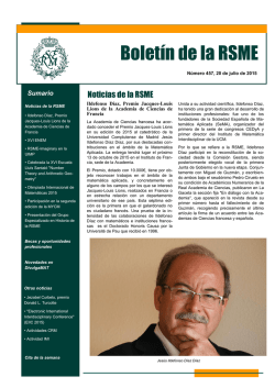 Boletín 457 - Real Sociedad Matemática Española