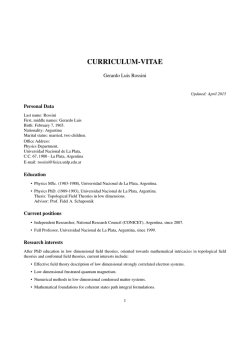 curriculum-vitae - Instituto de Física La Plata