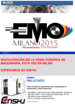 EMO-2015 - Universal Hitech machinery