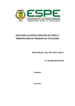 gu&iacute;a para la elaboraci&oacute;n de trabajos de titulaci&oacute;n
