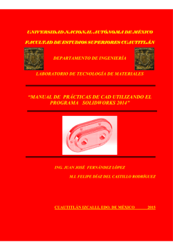 MANUAL DE PRACTICAS DE SOLIDWORKS