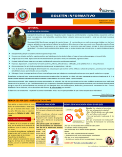 Boletín Informativo – Volumen N° 5 -2014