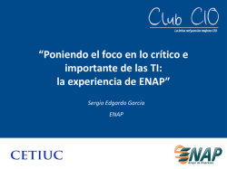Presentación Sergio García - ENAP