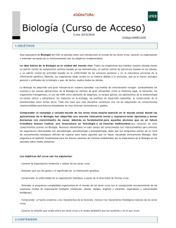 Biología (Curso de Acceso)