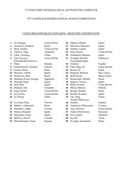 9º CONCURSO INTERNACIONAL DE PIANO DE CAMPILLOS