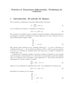 Práctica 8: Ecuaciones diferenciales. Problemas de