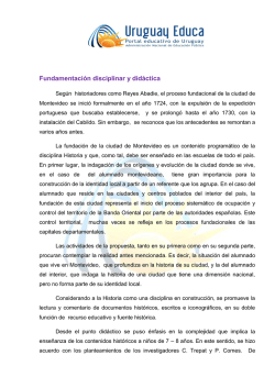 Fundamentación de la secuencia didáctica