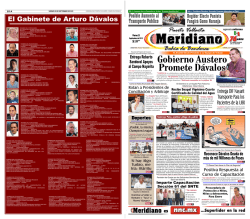 El Gabinete de Arturo Dávalos