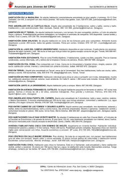 CIPAJ - Anuncios del 2 al 8 de septiembre 2015