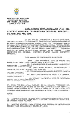 41 - Ilustre Municipalidad de Mariquina