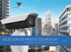 SELECCIÓN DE PRODUCTOS VIDEO IP