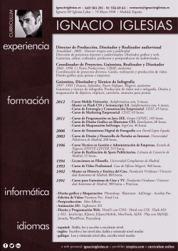 Curriculum Ignacio María Iglesias Labat