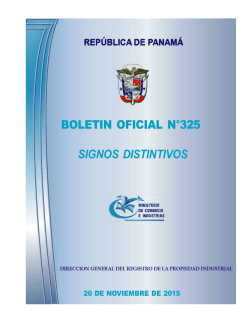 Boletin Oficial N°325-20-NOVIEMBRE-2015