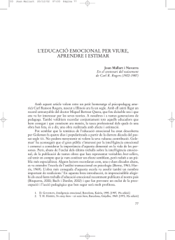 L`educació emocional