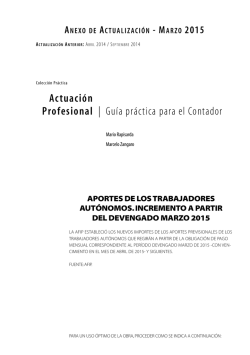 Actuación Profesional | Guía práctica para el Contador