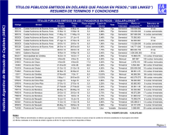obligaciones negociables emitidas en dólares que pagan en pesos