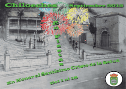 Chiloeches programa fiestas 2
