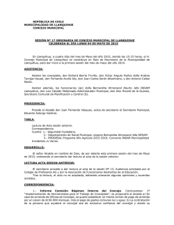 Sesión Ordinaria Nº 17 - fecha 04/05/2015