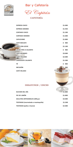 Descargar Menu Bar and Cafetería PDF