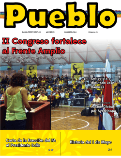 II Congreso fortalece al Frente Amplio