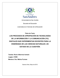 [P][W] T.L. Edu. Albornoz Iramain, Roc&iacute;o