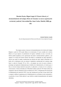 Morales Payán, Miguel Angel, El Trienio Liberal y el