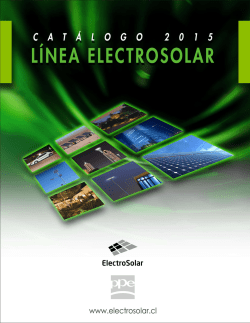 descargar catálogo 2015 - Postes Solares para Alumbrado Público