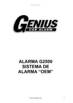 Alarma Genius OEM G2500