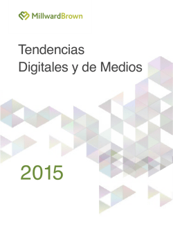 Tendencias Digitales y de Medios