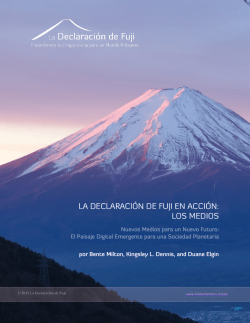 los medios - The Fuji Declaration