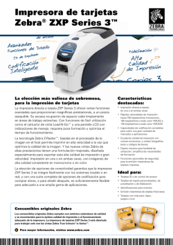 Impresora Zebra de Carnet Modelo ZXP31