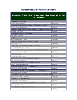 postulantes y resultados
