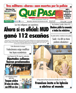 Ahora sí es oficial: MUD ganó 112 escaños