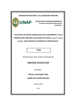 tesis para presentar - Universidad Nacional de la Amazon&iacute;a
