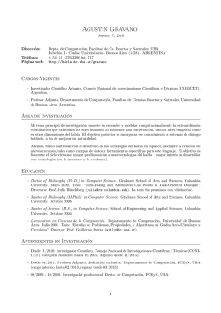 CV completo (archivo PDF) - Grupo de Procesamiento del Habla
